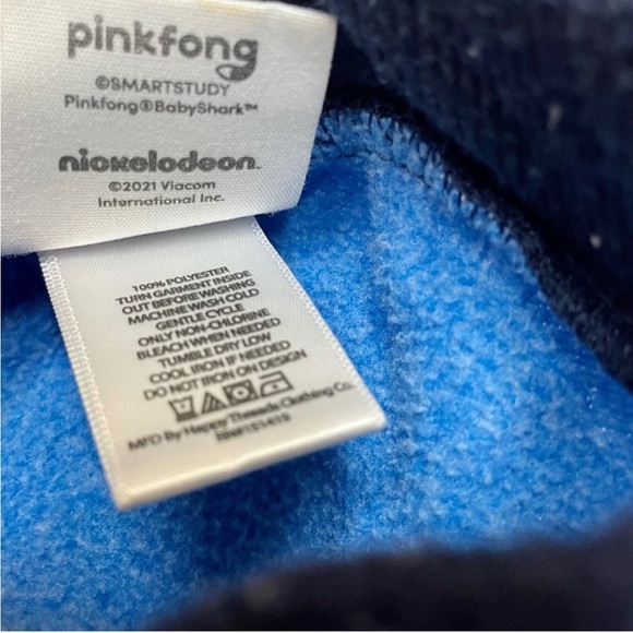 Nickelodeon Baby Shark 2T Blue Sweat shirt and Sweatpants set Preloved - Picture 9 of 12